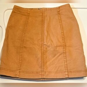 FREE PEOPLE SKIRT KHAKI